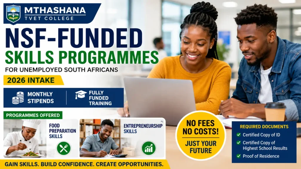 NSF-Funded Skills Programmes 2026 Open for Applications